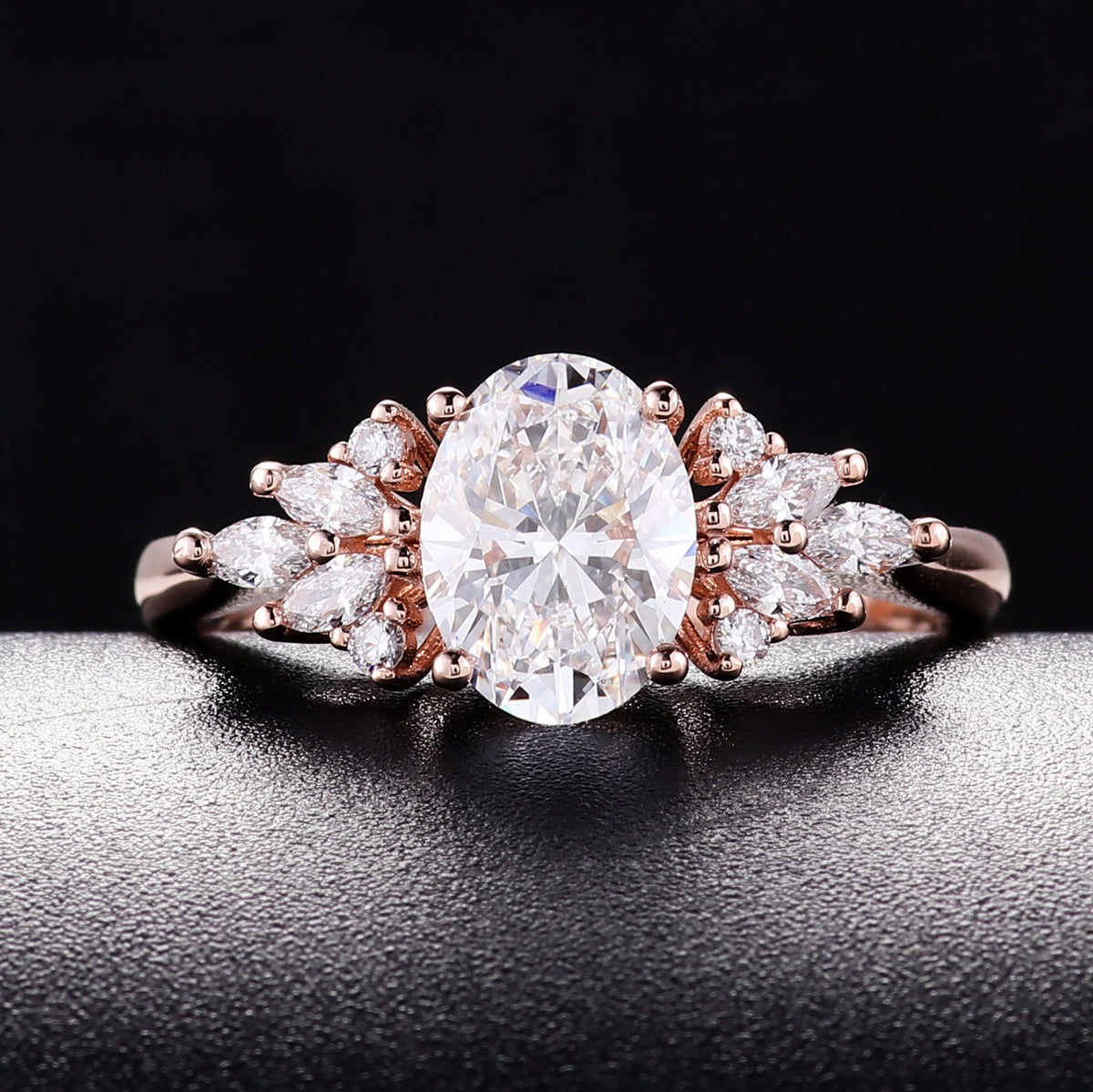 Cultured Diamond Engagement Ring | 18K Gold Lab-Grown Diamond