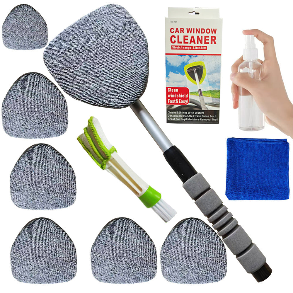 Telescopic Microfiber Car Windshield Defogger Window Cleaning Brush