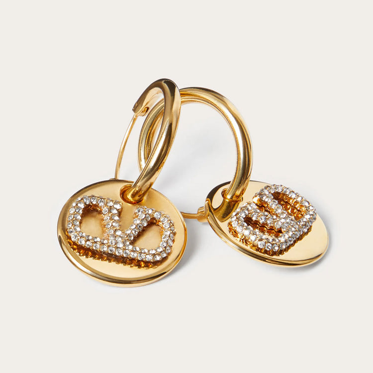 V-Shaped Copper Stud Earrings – Gold Tone