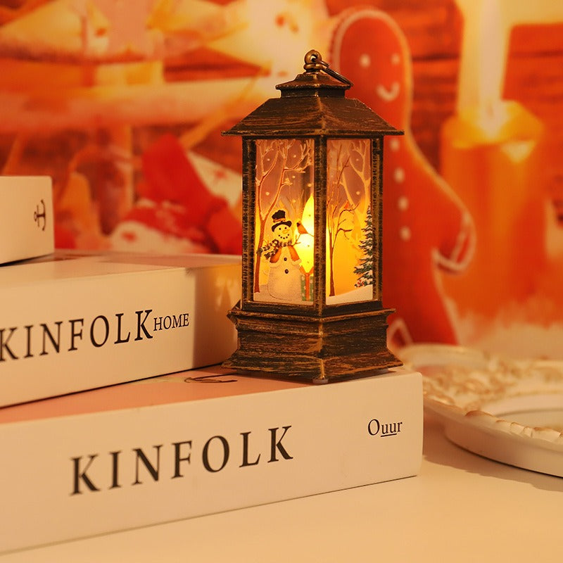 Christmas wind lights candles table lamps small night lights elderly snowmen decorations small night lights desktop ornaments