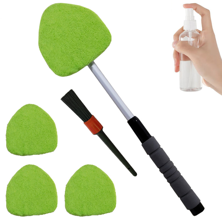 Telescopic Microfiber Car Windshield Defogger Window Cleaning Brush