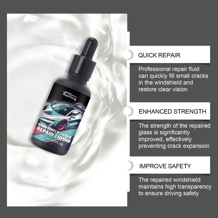 Rayhong Car Windshield Repair Drops Front Windshield Repair Fluid set for quick repair of cracks