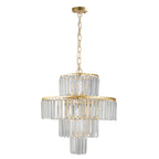 Luxury Crystal Chandelier Modern Chandeliers Lights Fixture Hanging Pendant Light Fixture Dia 19.7 Inch