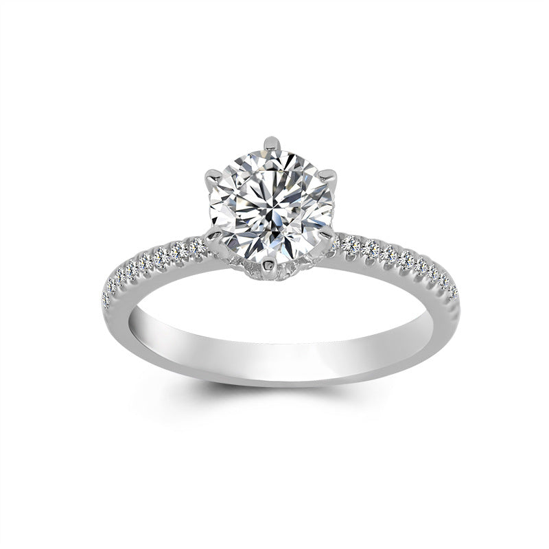 Cultured Diamond Engagement Ring | 18K Gold Lab-Grown Diamond
