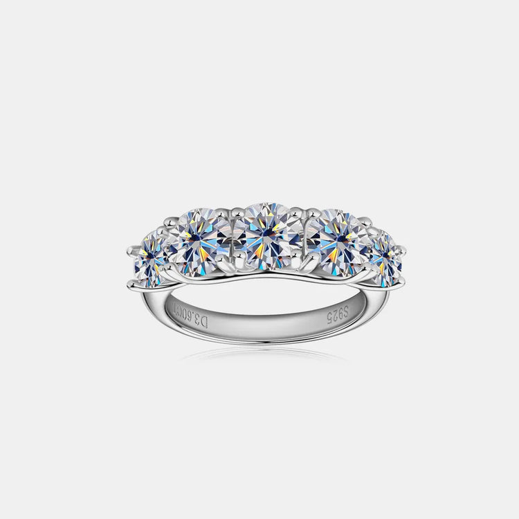 3.6-Carat Moissanite Ring in 925 Sterling Silver