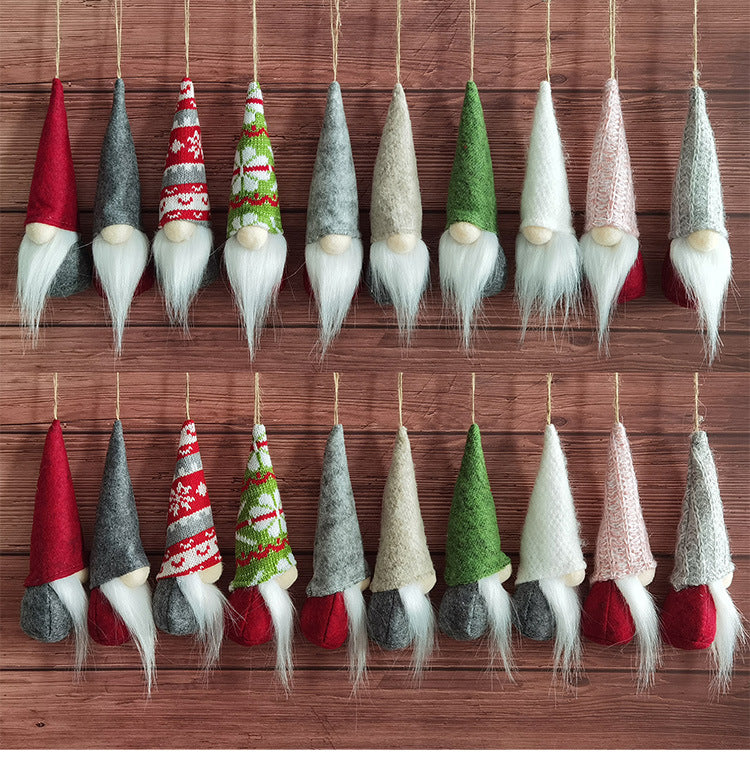 Mini Christmas Gnome Decorations – 5-Piece Set
