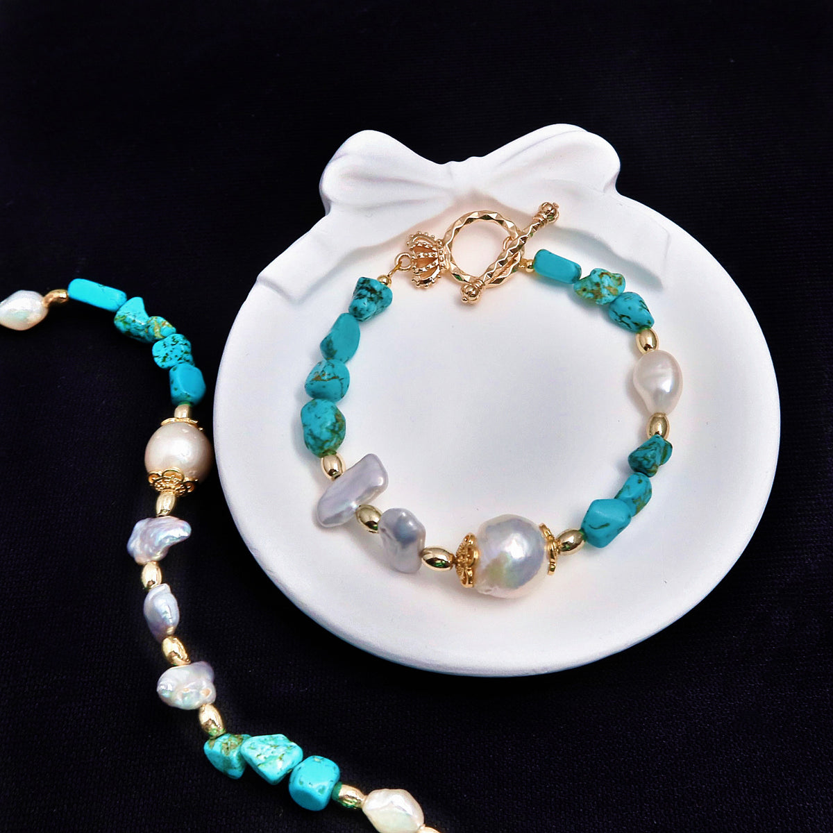 Pearl Beaded Jewelry – Bracelet, Necklace or Set