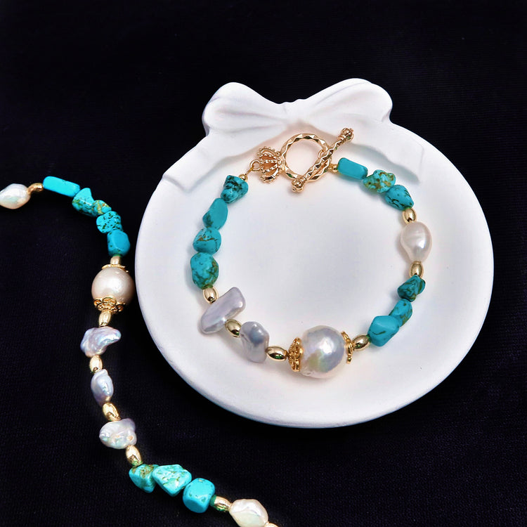 Pearl Beaded Jewelry – Bracelet, Necklace or Set