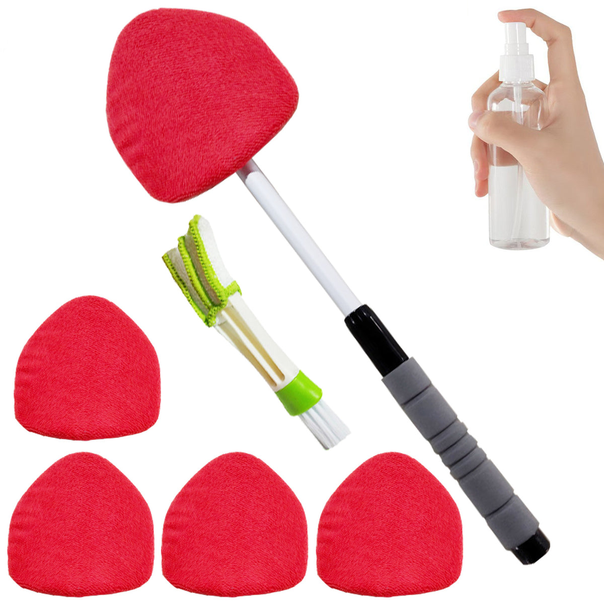 Telescopic Microfiber Car Windshield Defogger Window Cleaning Brush