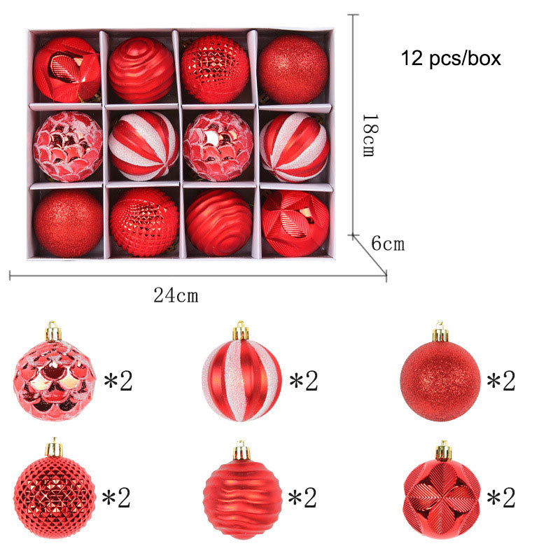 Christmas Tree Baubles – 6 cm, Box of 12