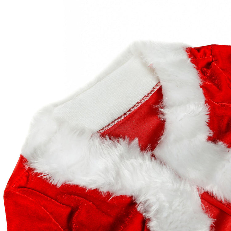 Women's Red Christmas Costume with Shawl & Hat
