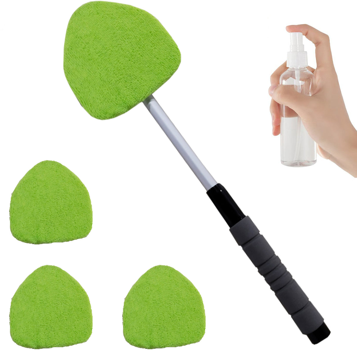 Telescopic Microfiber Car Windshield Defogger Window Cleaning Brush