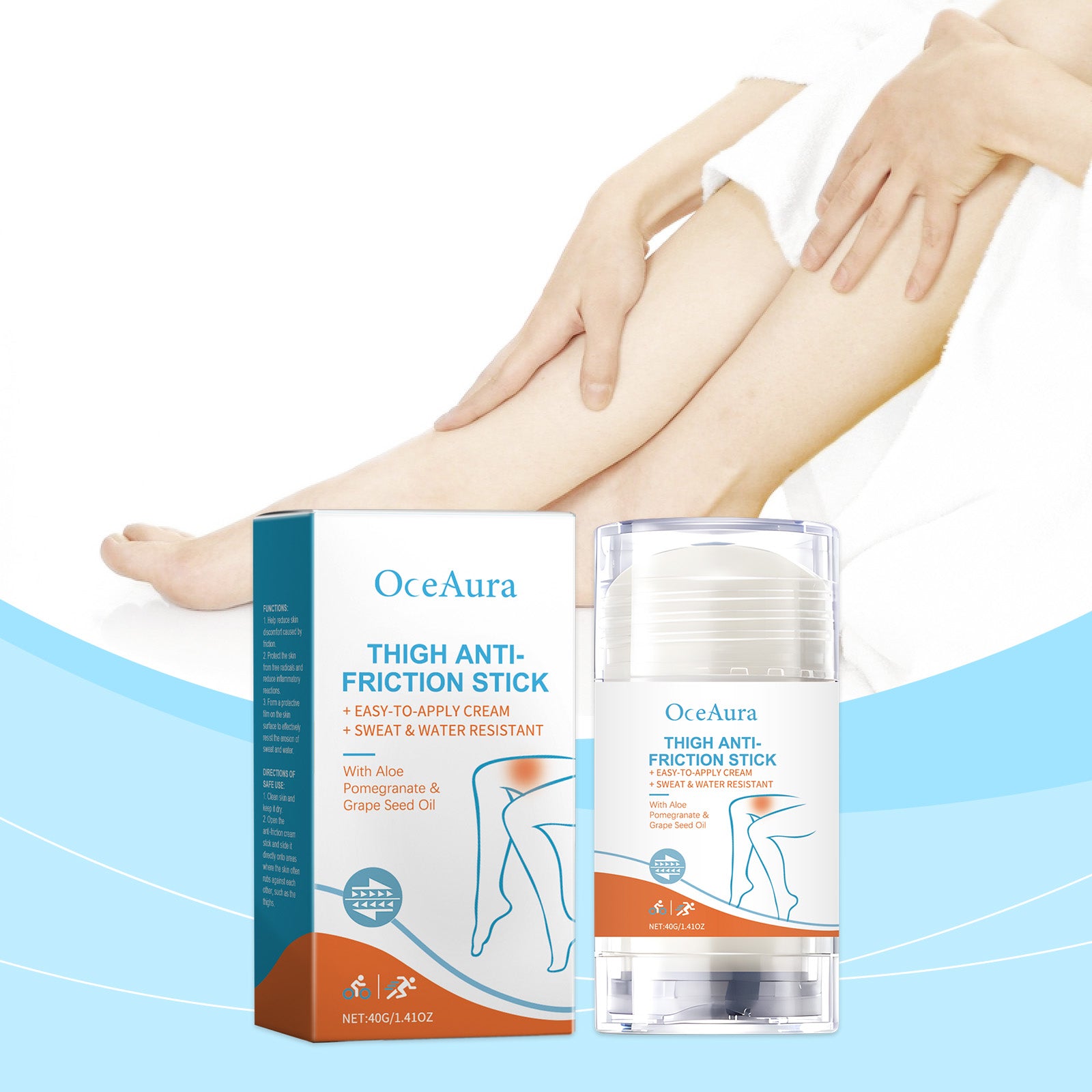 OceAura Body Rub Bar Moisturizes Skin, Hydrates And Protects Skin, Refreshing And Non-Greasy Nourishing Bar