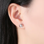925 Silver Rose Petal Earrings
