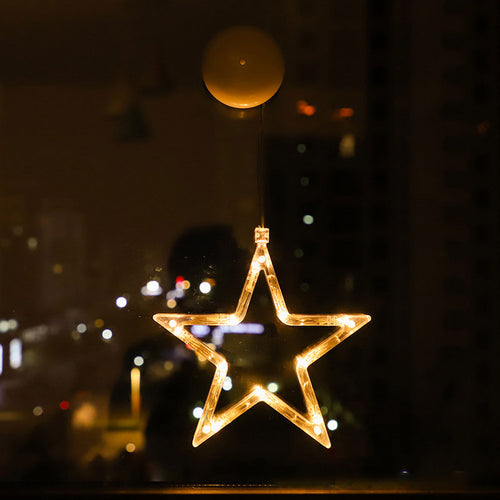 Christmas Atmosphere Decorative Lights LED Lights Christmas Sucker Lights Window Lights Window Scene Arrangement