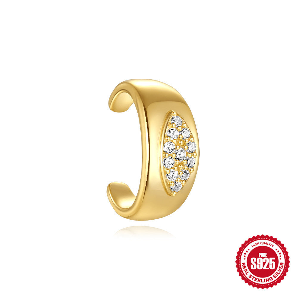 Marquise Evil Eye Ear Jewelry in 925 Sterling Silver – Single