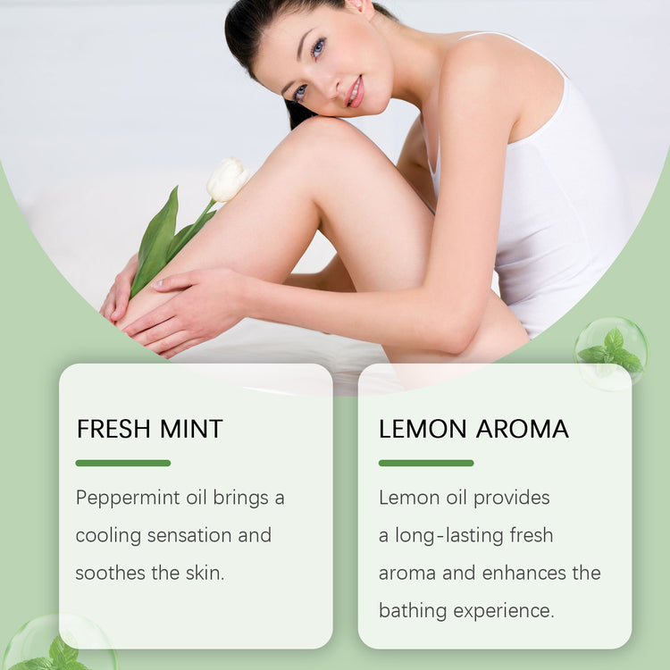 Mint Lemon Solid Soap Gently Cleanses The Body And Moisturizes The Skin With Hand-Made Essential Oil Nourishing Bath Soap