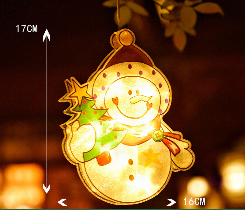 Christmas Lights Window Hanging Lights Christmas Decorative Lights Shop Window Led Sucker Lights Small Colored Lights