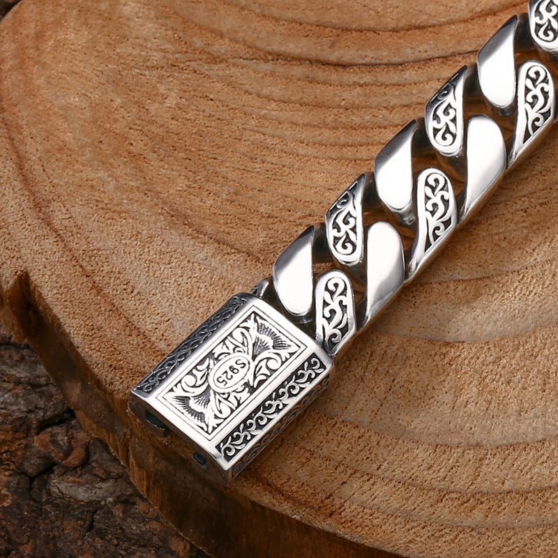 Vintage-Style Cuban Link Bracelet