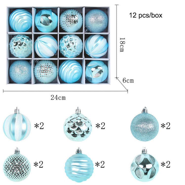 Christmas Tree Baubles – 6 cm, Box of 12