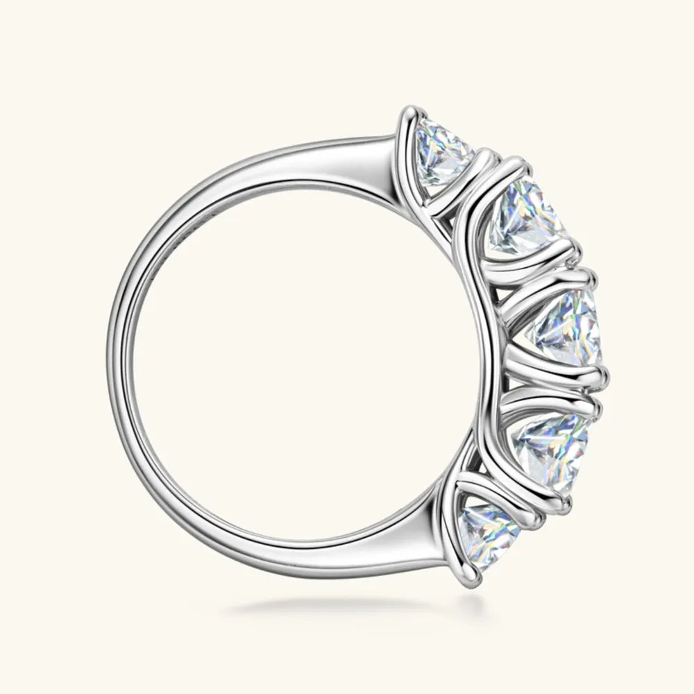 3.6-Carat Moissanite Ring in 925 Sterling Silver