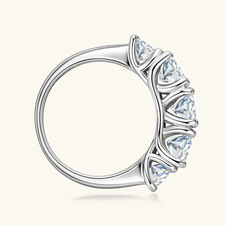 3.6-Carat Moissanite Ring in 925 Sterling Silver