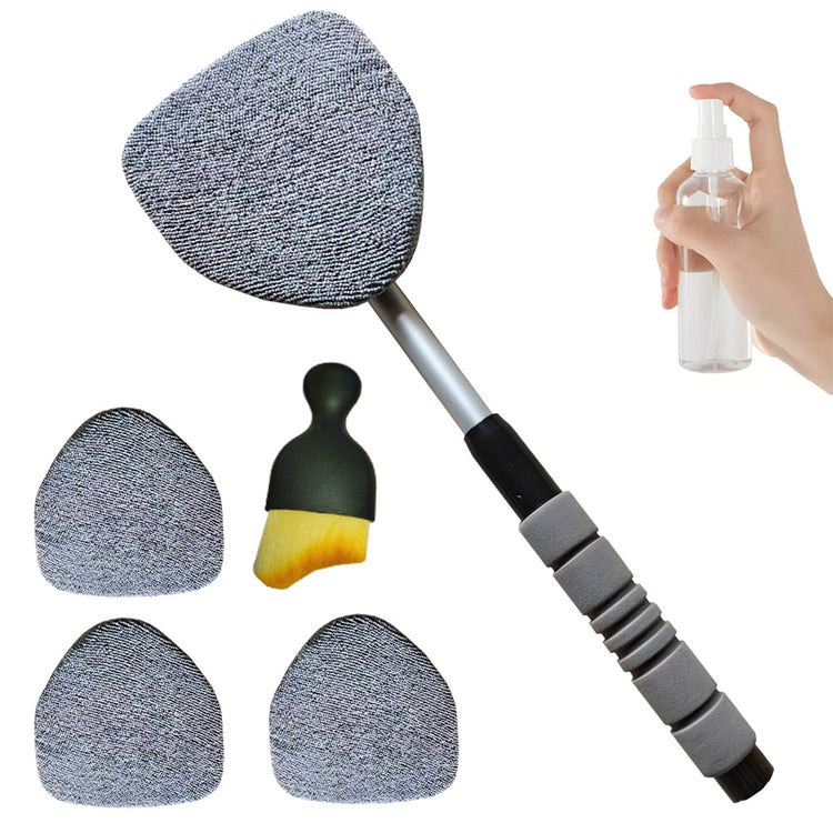Telescopic Microfiber Car Windshield Defogger Window Cleaning Brush