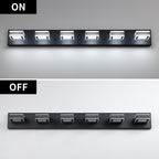 39-Inch Matte Black 6-Light LED Vanity Light