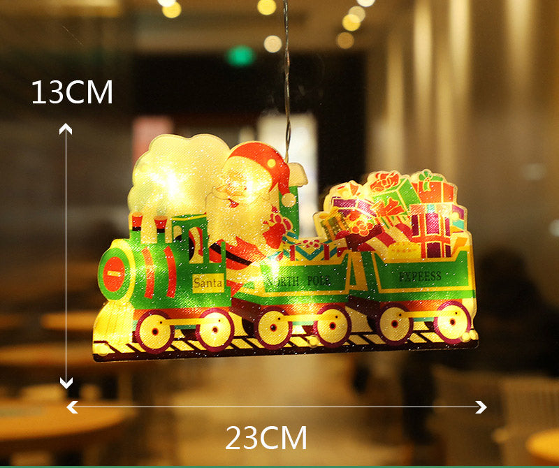 Christmas Lights Window Hanging Lights Christmas Decorative Lights Shop Window Led Sucker Lights Small Colored Lights