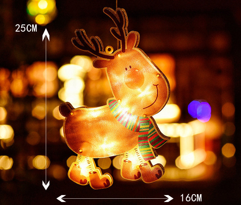 Christmas Lights Window Hanging Lights Christmas Decorative Lights Shop Window Led Sucker Lights Small Colored Lights