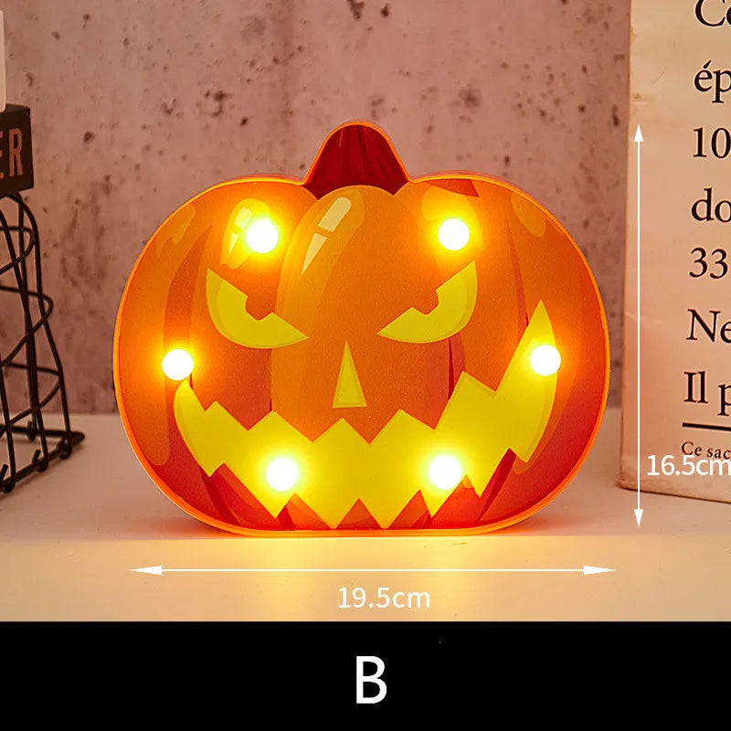 Halloween Lights home Decorative Led Lights Diwali Styling Lamp Night Light Helloween Spider Bat Pumpkin Ghost Skull Lights