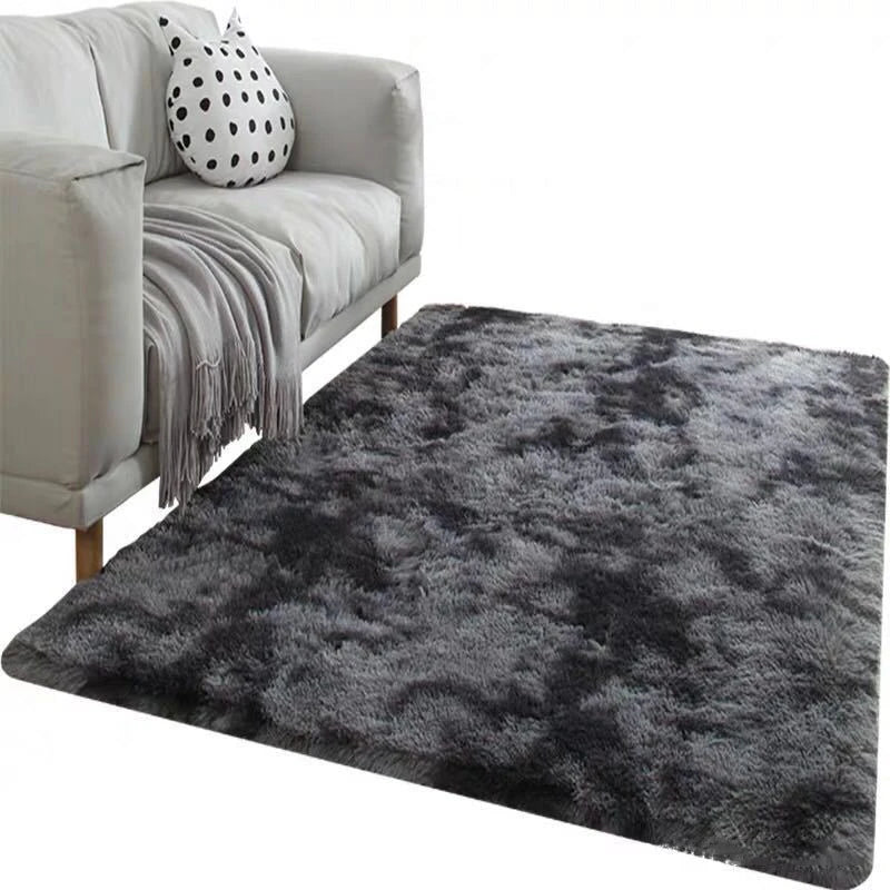 Plush Soft Carpet Rug – Tie-Dye Anti-Slip Floor Mat for Living Room & Bedroom