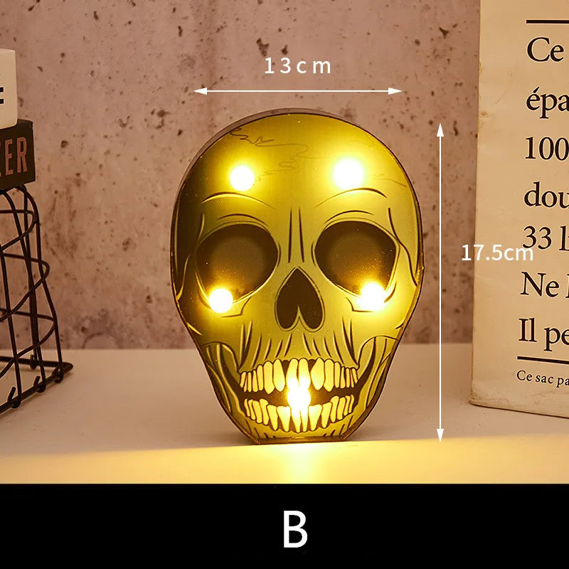 Halloween Lights home Decorative Led Lights Diwali Styling Lamp Night Light Helloween Spider Bat Pumpkin Ghost Skull Lights